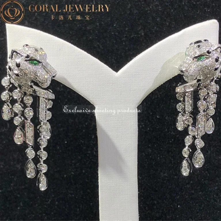 Cartier Panthère de H8000656 Cartier Earrings White Gold Diamonds 9