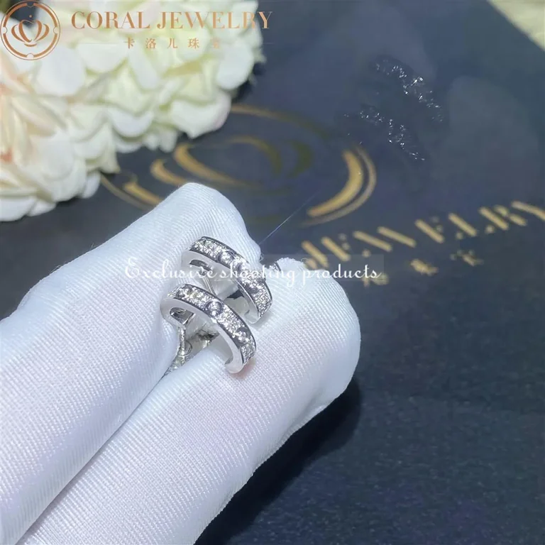 Cartier Love Earrings Diamonds-Paved 10MM White Gold Design Models 6