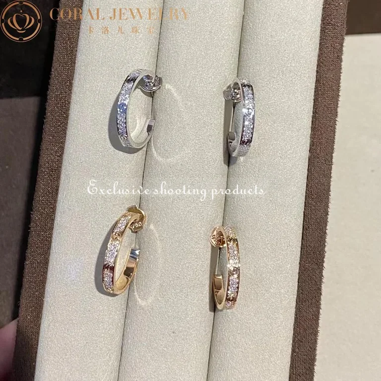 Cartier Love Earrings White Gold Ref N8515193 Coral 56