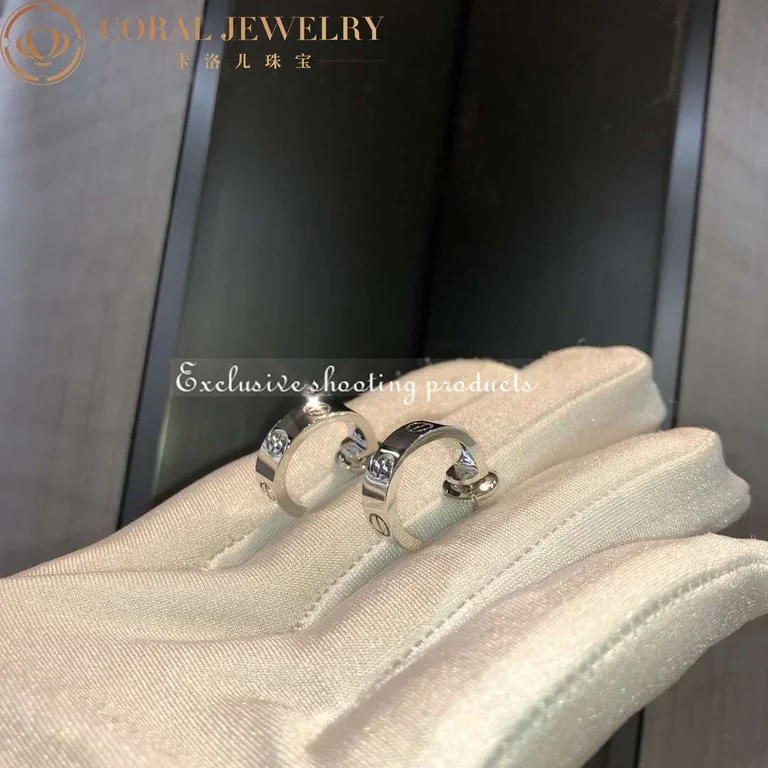 Cartier Love Earrings B8028900 White Gold 5