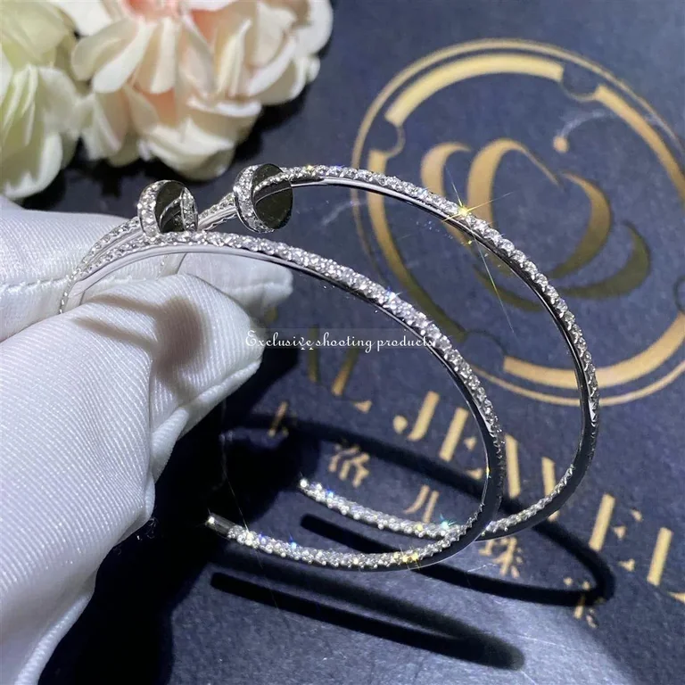 Cartier Juste un Earrings N8515008 White Gold Diamonds 6