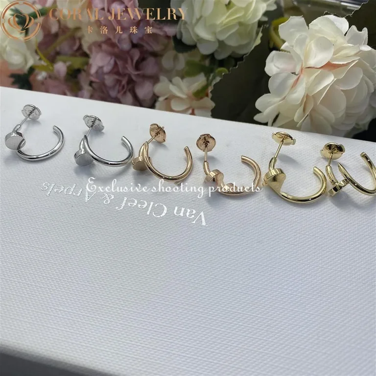 Cartier Juste un Clou B8301235 Earrings White Gold 6