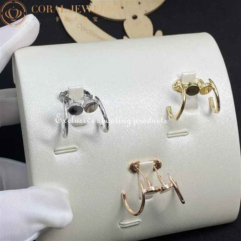 Cartier Juste un Clou B8301235 Earrings White Gold 2