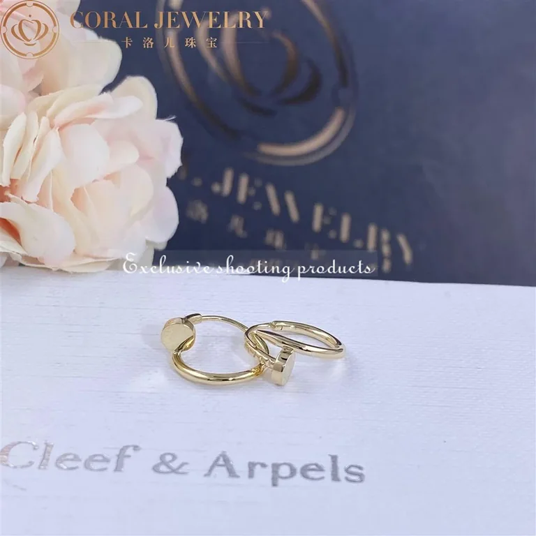 Cartier Juste un Clou B8301446 Earrings 18K Yellow Gold 4