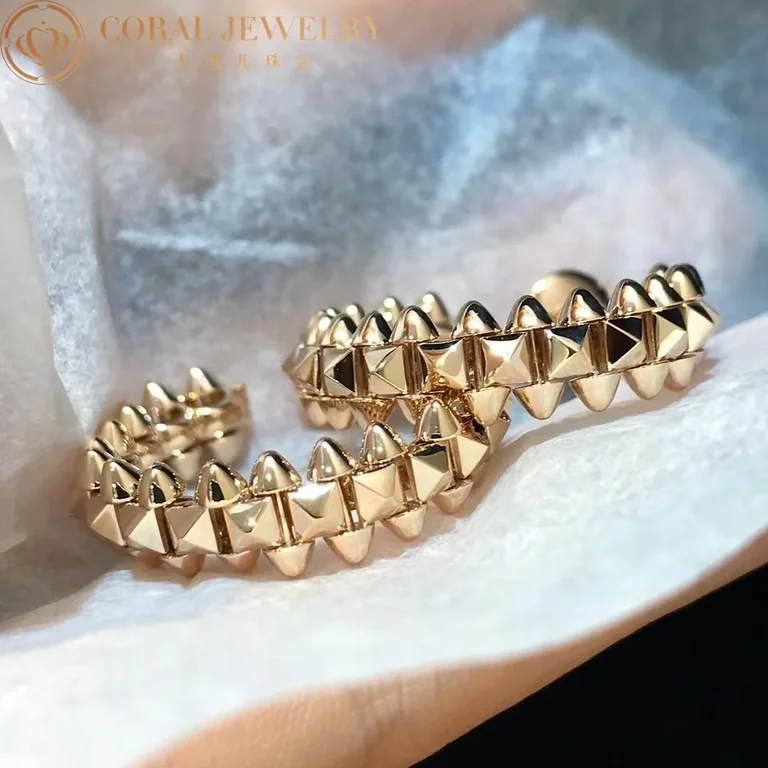 Cartier Clash De B8301415 Cartier Earrings Small Model Rose Gold 4