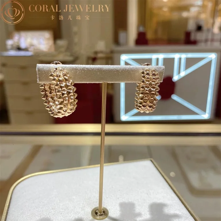 Cartier Clash De B8301478 Cartier Earrings Double-row Model Rose Gold 7