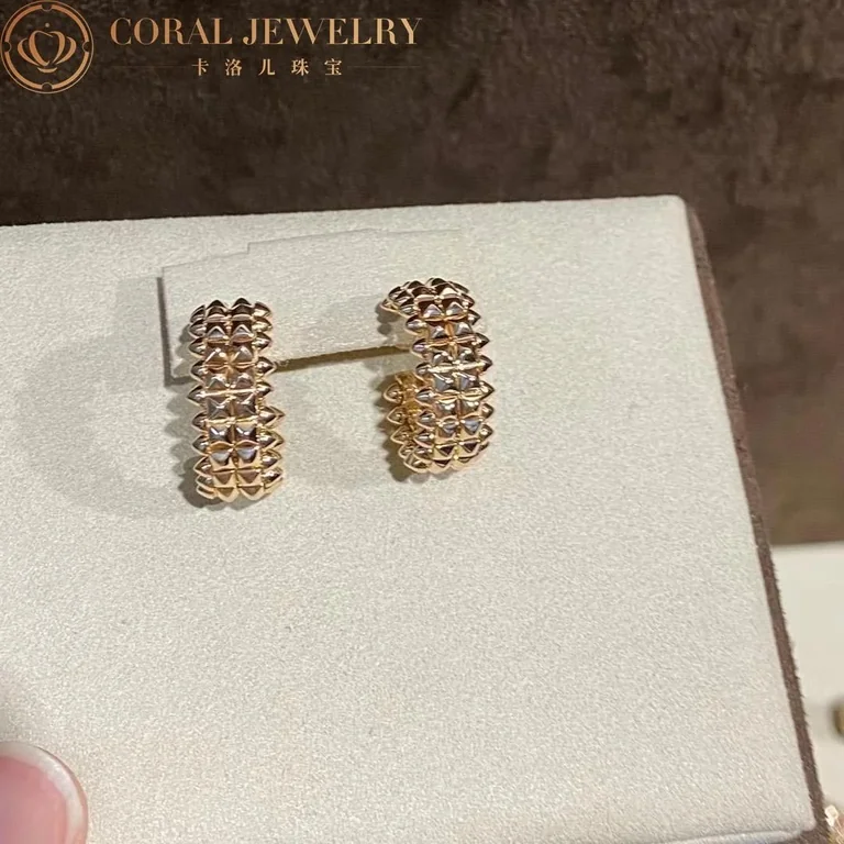 Cartier Clash De B8301478 Cartier Earrings Double-row Model Rose Gold 4