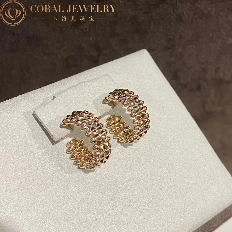 Cartier Clash De B8301478 Cartier Earrings Double-row Model Rose Gold 2
