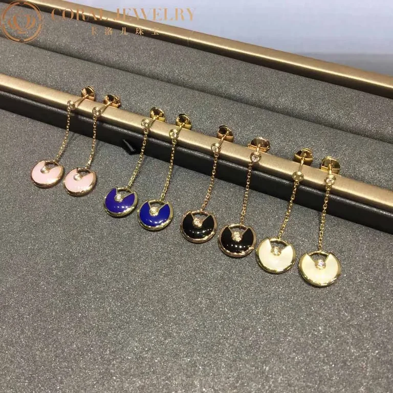Cartier Amulette De B8301231 Cartier Earrings Rose Gold Opal 3