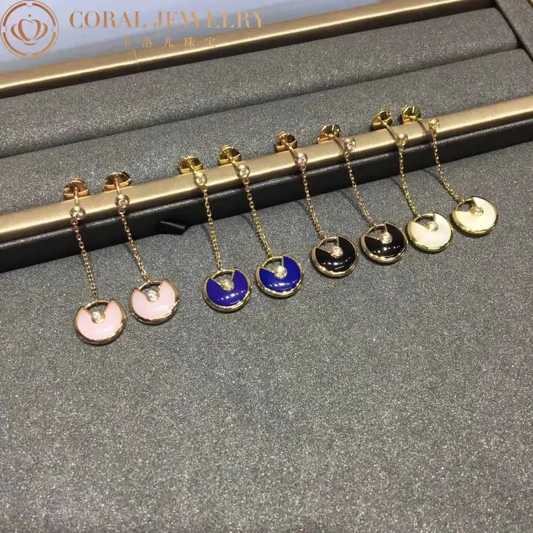 Cartier Amulette De B8301231 Cartier Earrings Rose Gold Opal 2