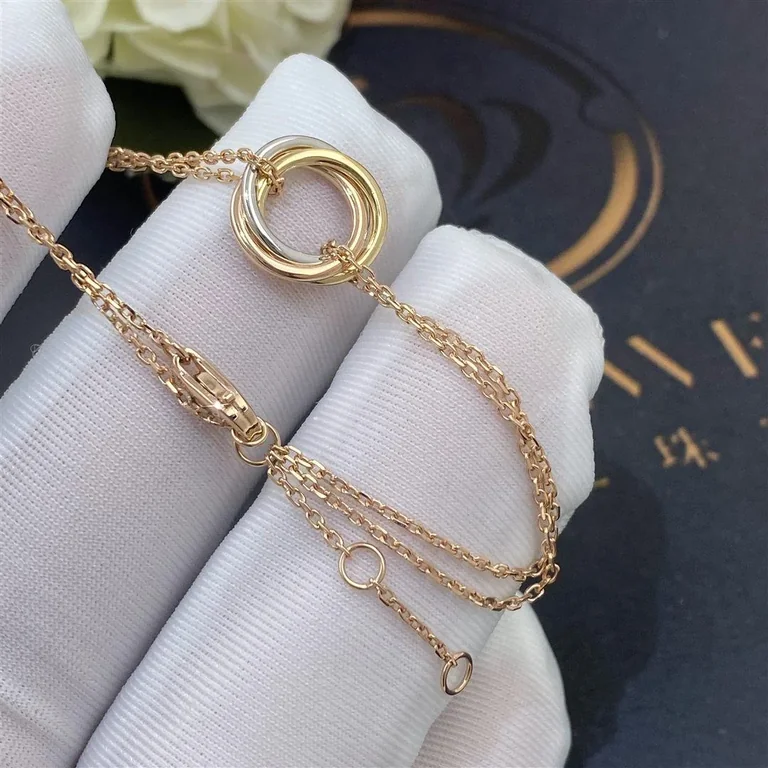 Cartier Trinity Bracelet B6036818 White Gold Yellow Gold Rose Gold 2