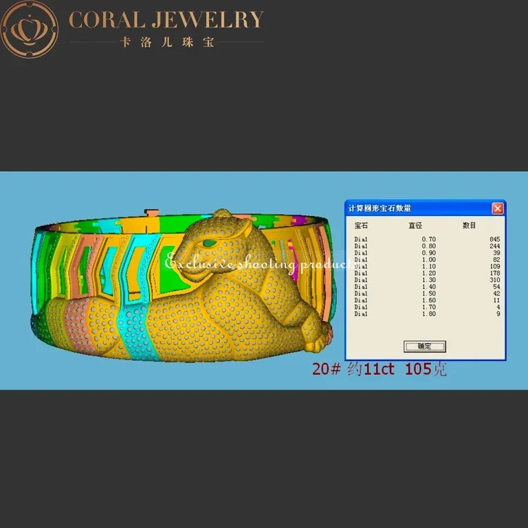 Cartier Panthère Bracelet De Cartier Bracelet White Gold Mother of Pearl Diamond Cuff 2