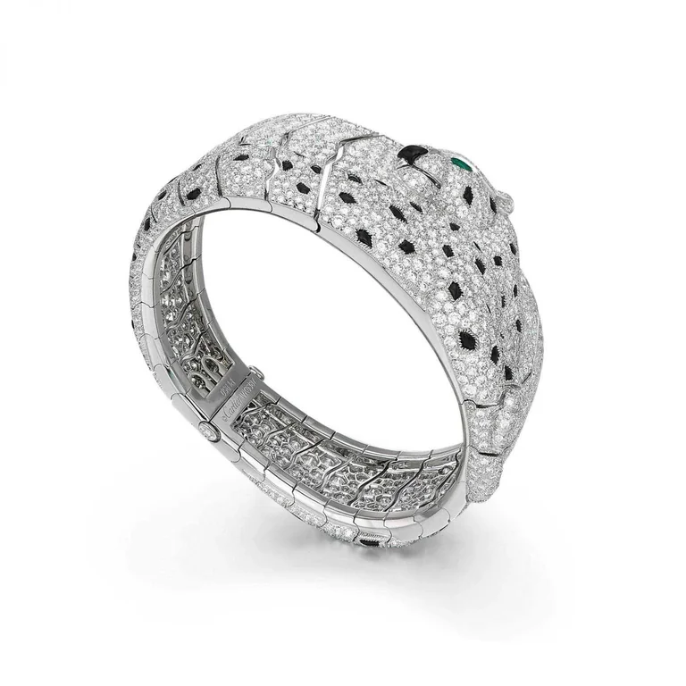 Cartier Bracelet Panthère De Cartier White Gold Onyx Diamond and Enamel Bracelet 2