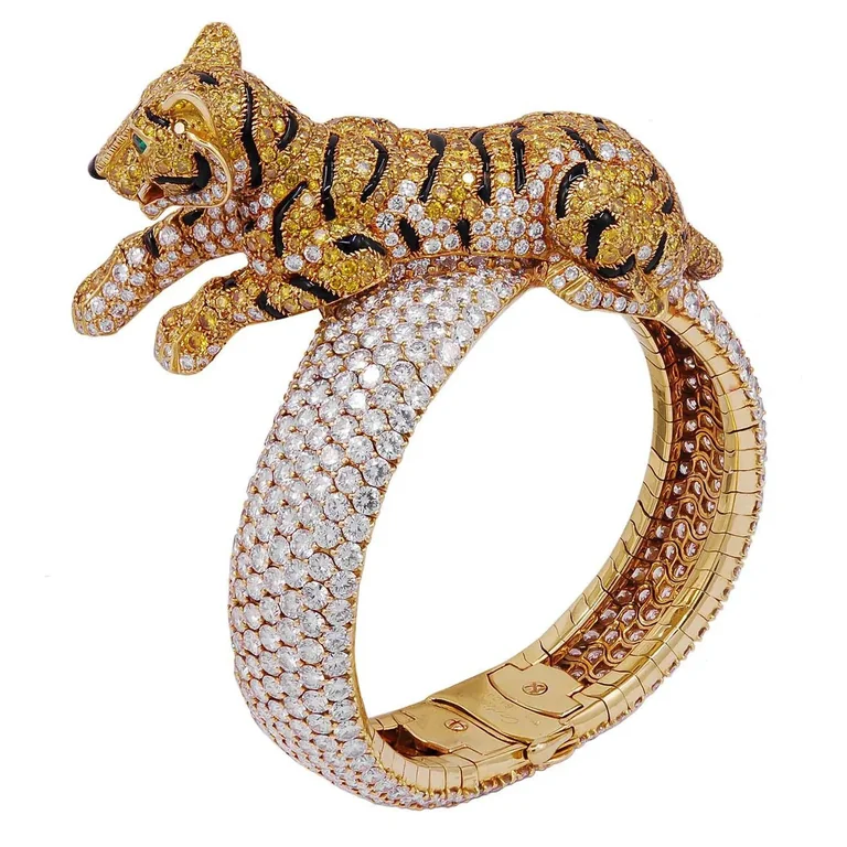Cartier Bracelet Panthère De Cartier Bracelet Yellow White Diamond Panther 7
