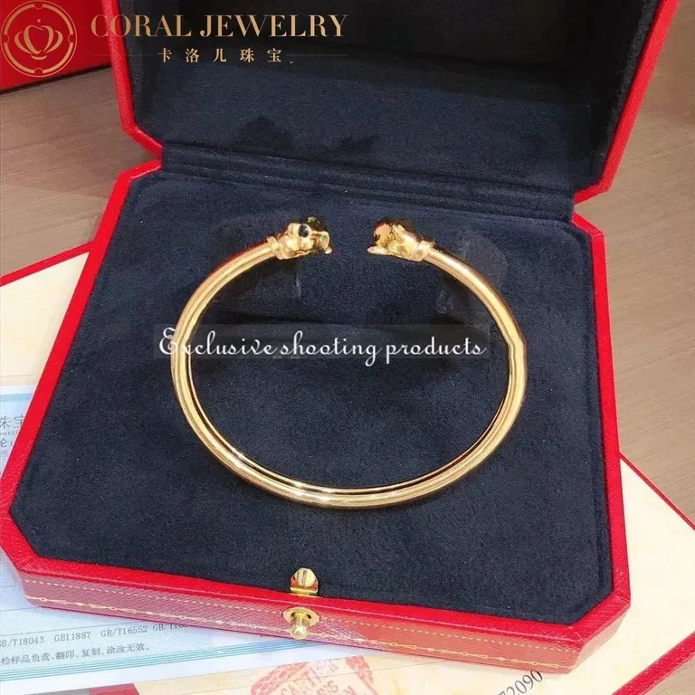Cartier Panthère De N6706117 Cartier Bracelet Yellow Gold Tsavorite Garnets Onyx 6