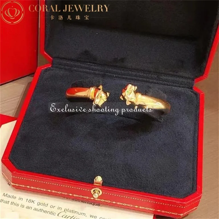 Cartier Panthère De N6706117 Cartier Bracelet Yellow Gold Tsavorite Garnets Onyx 4
