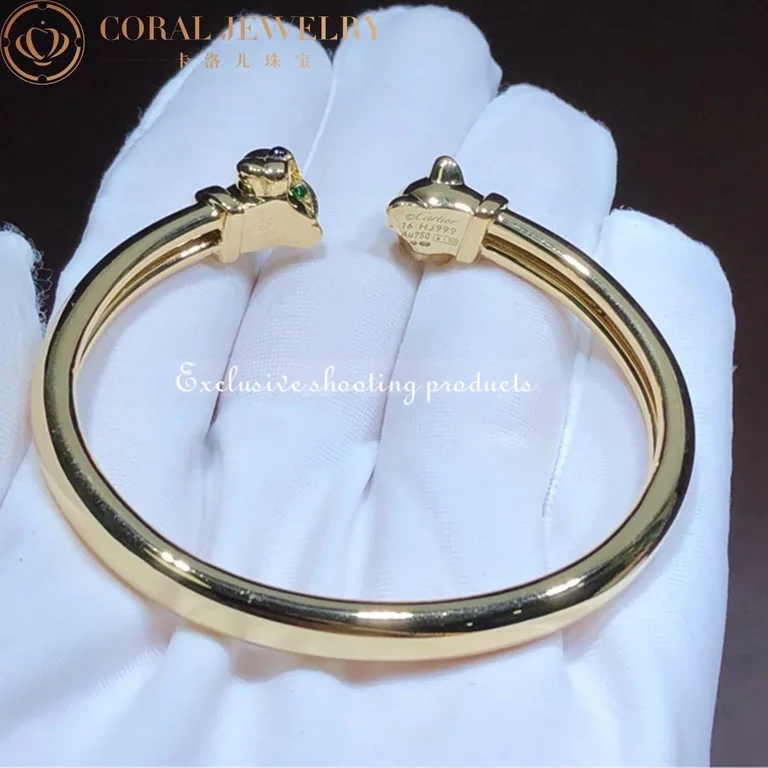Cartier Panthère De N6706117 Cartier Bracelet Yellow Gold Tsavorite Garnets Onyx 2