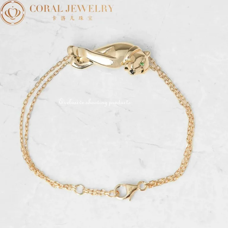 Cartier Panthère De B6038717 Cartier Bracelet Yellow Gold Tsavorite Garnet 5