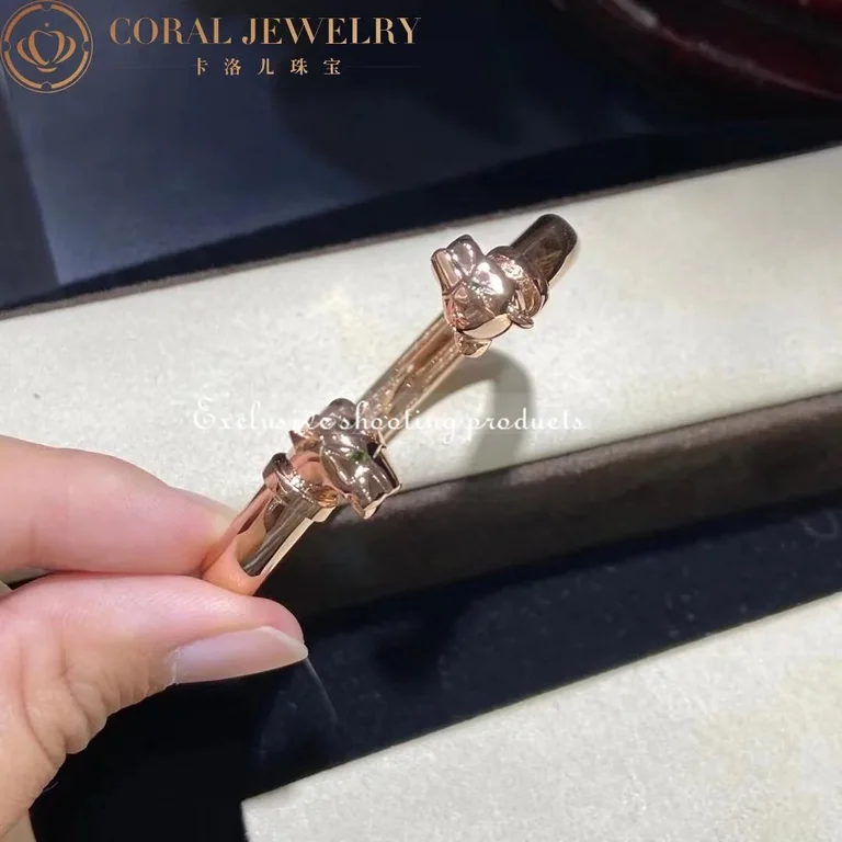 Cartier N6711617 Panthère De Cartier Bracelet Rose Gold Onyx Tsavorite Garnets 4