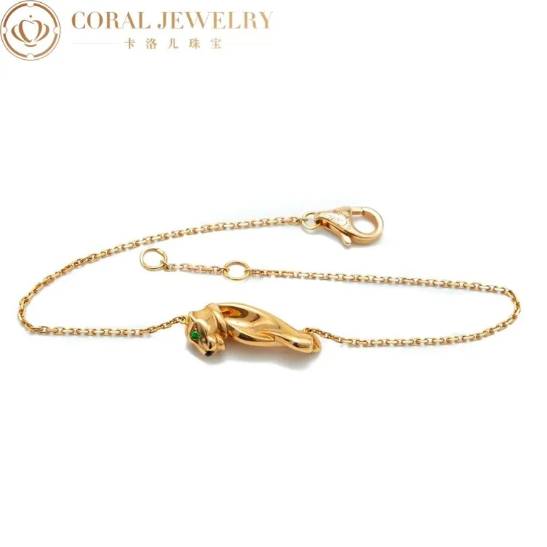 Cartier Panthère De B6043417 Cartier Bracelet Rose Gold Tsavorite Garnet 3