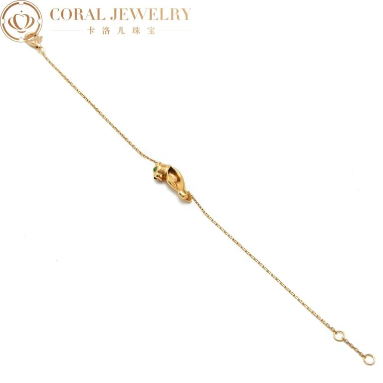 Cartier Panthère De B6043417 Cartier Bracelet Rose Gold Tsavorite Garnet 2