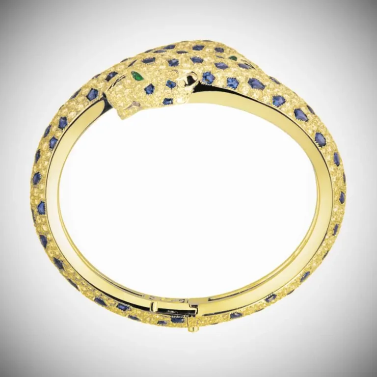 Cartier HP600307 Panthère De Cartier Bracelet 18k Yellow Gold Sapphire Emeralds and Diamonds 1