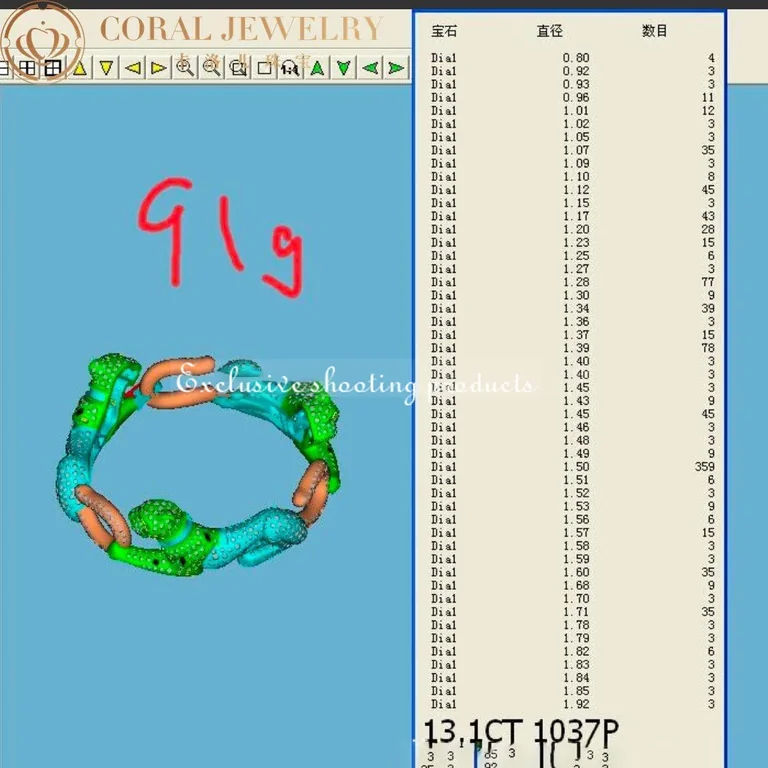 Cartier Panthère De HP600335 Cartier Bracelet 18k White Gold Onyx Emeralds Diamonds 7