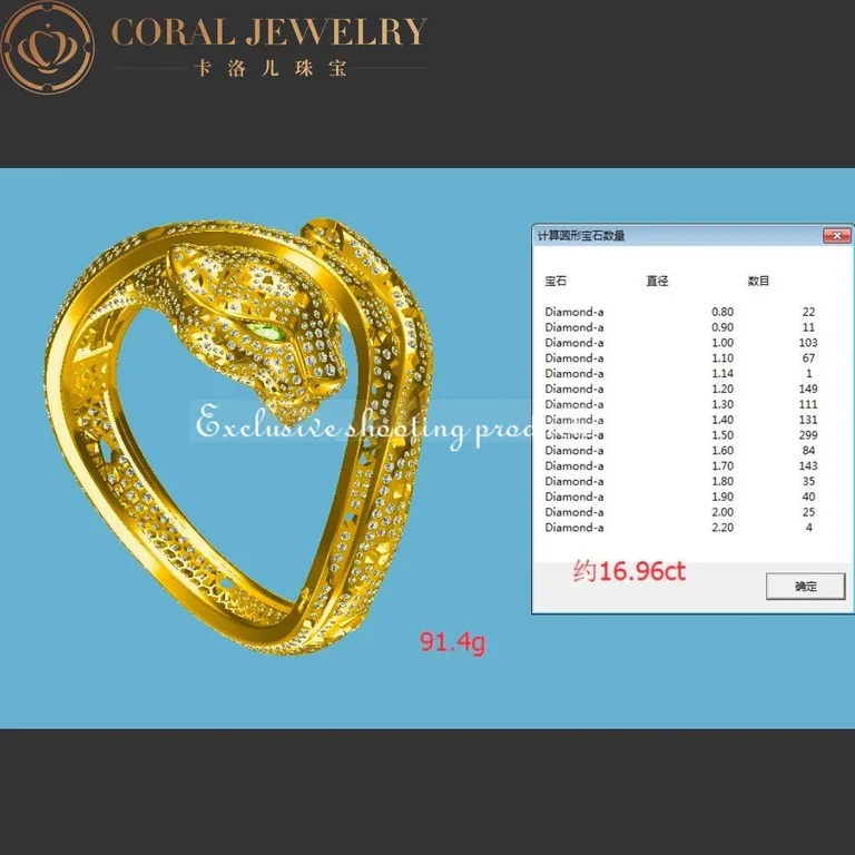 Cartier Panthère De HP601210 Cartier Bracelet 18k White Gold 3