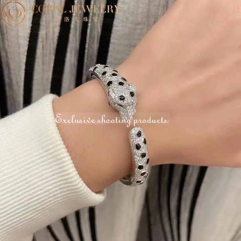 Cartier Panthère De N6717517 Cartier Bracelet 18K Gold Diamond Onyx Emerald 10