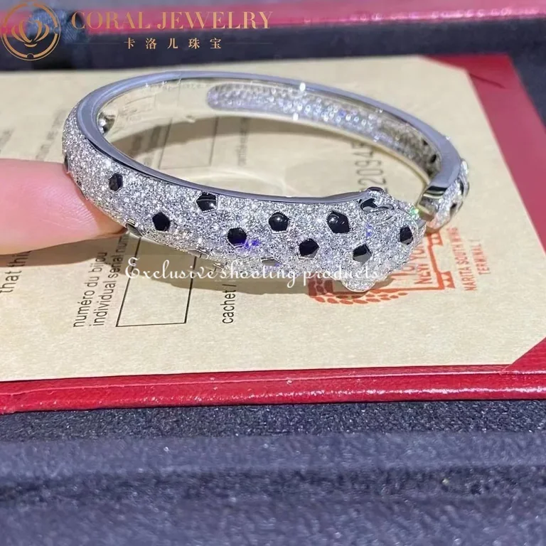 Cartier Panthère De N6717517 Cartier Bracelet 18K Gold Diamond Onyx Emerald 9