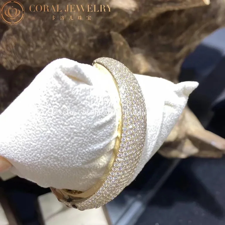 Cartier Panthère De H6013117 Cartier Bracelet 18K Gold Diamond Onyx Emerald 15