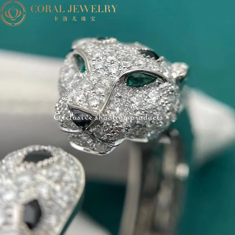 Cartier Panthère De N6715617 Cartier Bracelet 18K Gold Diamond Onyx Emerald 9
