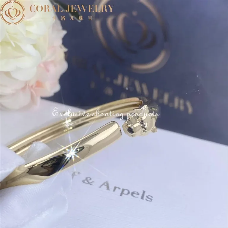 Cartier Panthère De B6067217 Cartier Bracelet Yellow Gold Onyx Tsavorite Garnets 3