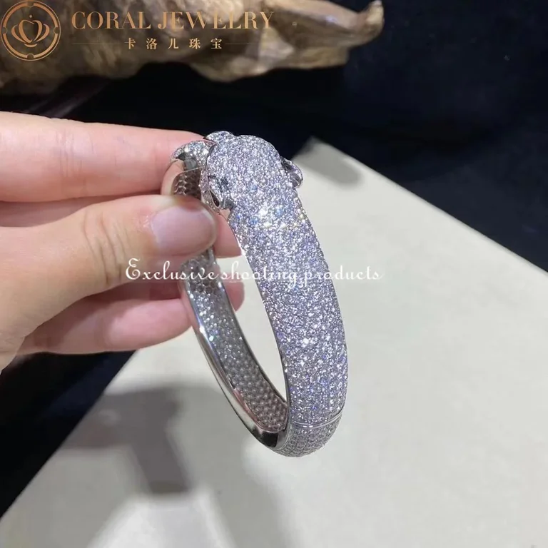 Cartier Panthère De H6007417 Cartier Bracelet 18K Gold Diamond Onyx Emerald 12