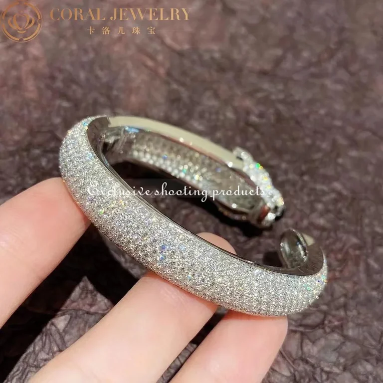 Cartier Panthère De H6007417 Cartier Bracelet 18K Gold Diamond Onyx Emerald 8
