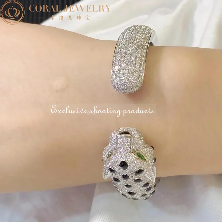 Cartier Panthère De H6007517 Cartier Bracelet 18K Gold Diamond Onyx Emerald 4