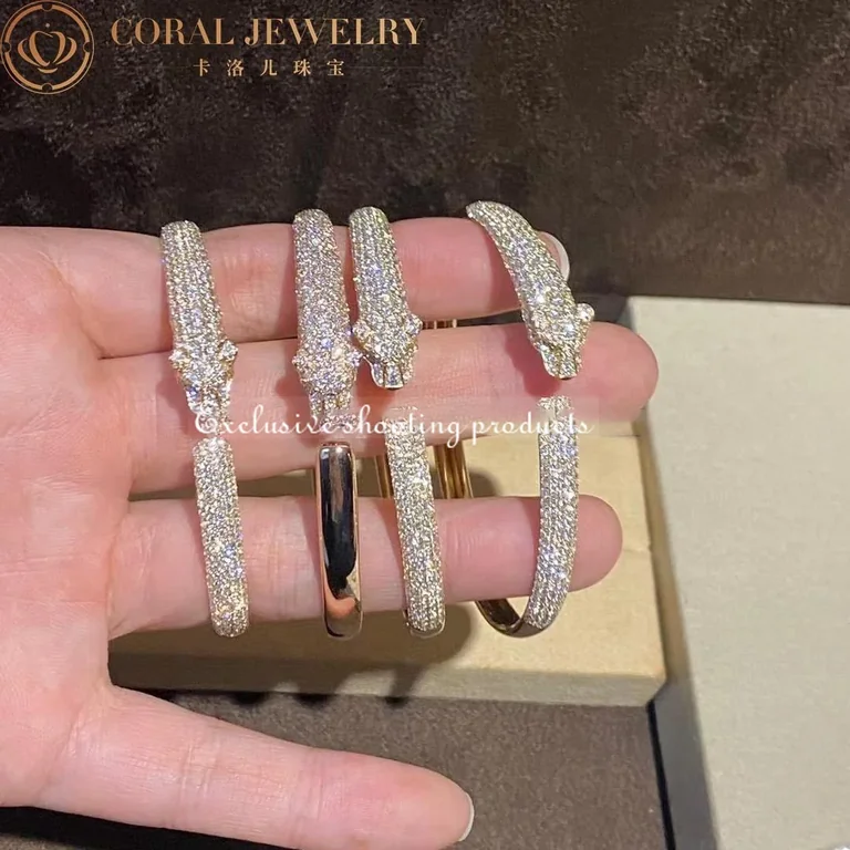 Cartier Panthère De N6718117 Cartier Bracelet Yellow Gold Onyx Emeralds Diamonds 10