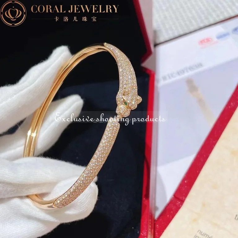 Cartier Panthère De N6718117 Cartier Bracelet Yellow Gold Onyx Emeralds Diamonds 3