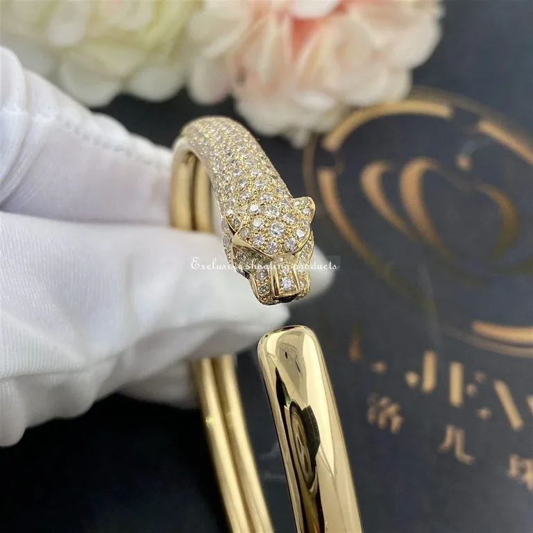 Cartier Panthère De N6717817 Cartier Bracelet Yellow Gold Onyx Emeralds Diamonds 6