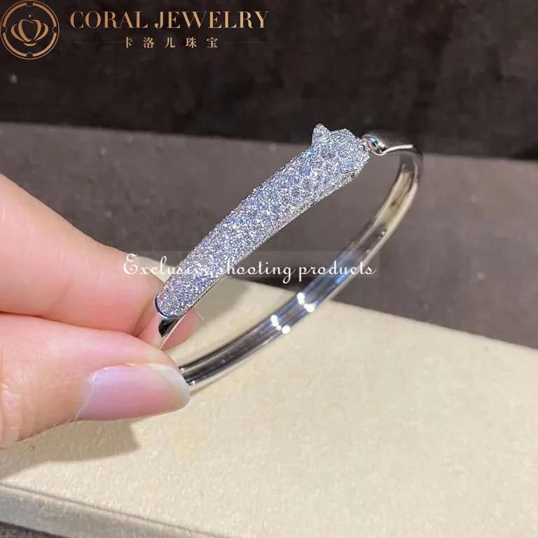 Cartier Panthère De N6717817 Cartier Bracelet White Gold Onyx Emeralds Diamonds 2