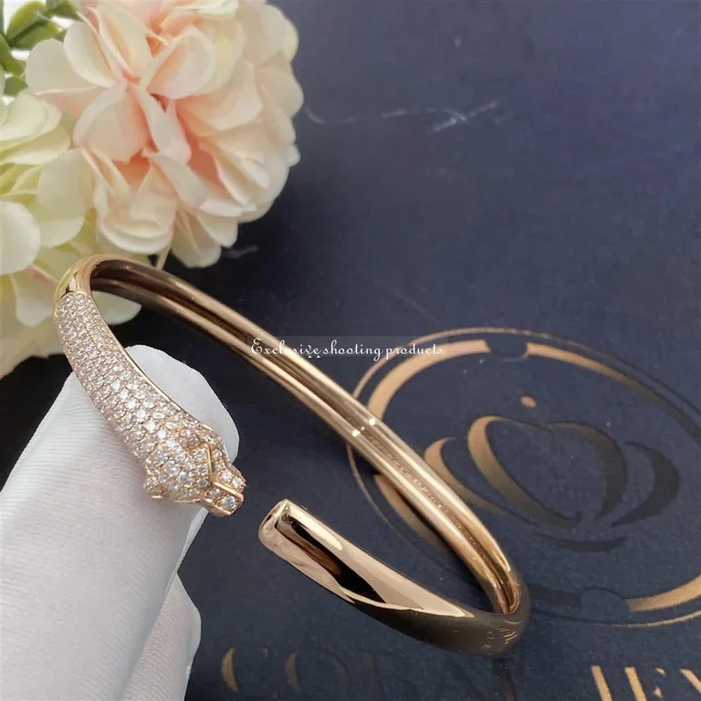 Cartier Panthère DeN6717917 Cartier Bracelet Rose Gold Onyx Emeralds Diamonds 9
