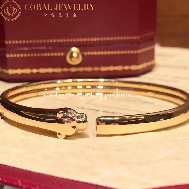 Cartier Panthère De B6067317 Cartier Bracelet Rose Gold Onyx Tsavorite Garnets 7
