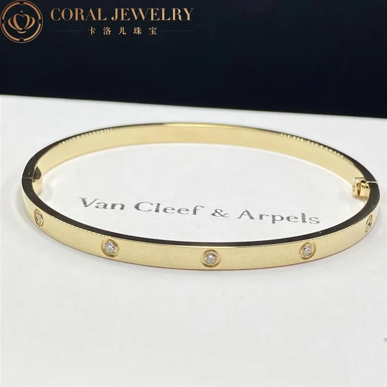 Cartier Love Bracelet B6047817 Small Model 10 Diamonds Yellow Gold 6