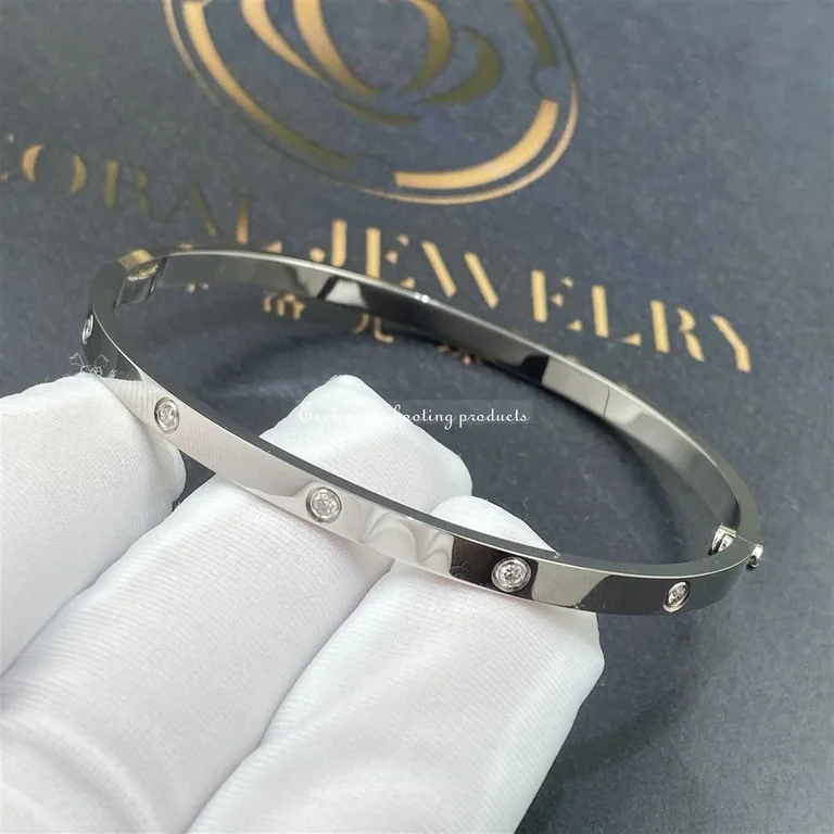 Cartier Love B6048017 Bracelet Small Model 10 Diamonds 3