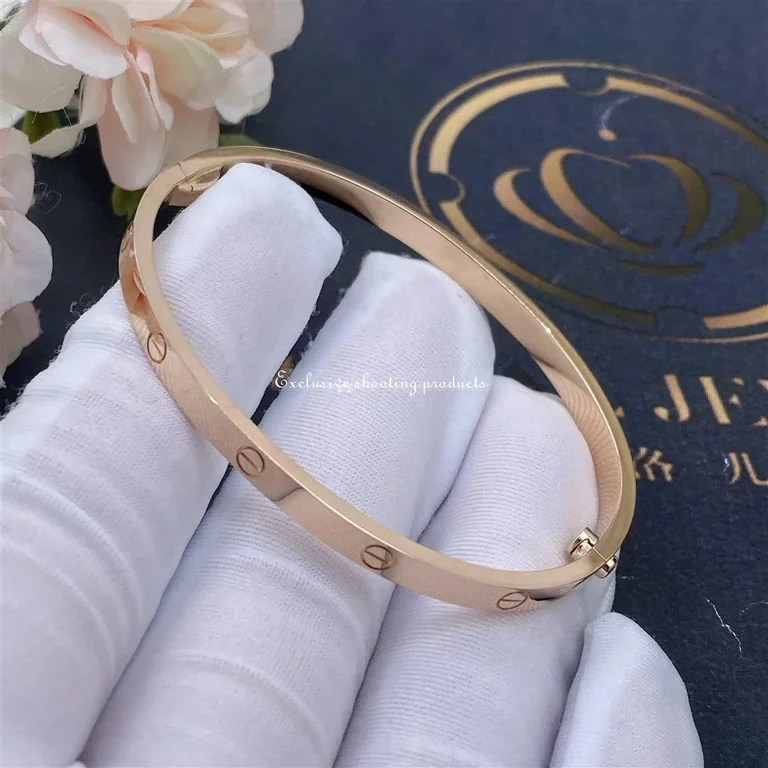 Cartier Love B6047317 Bracelet Small Model Rose Gold 9