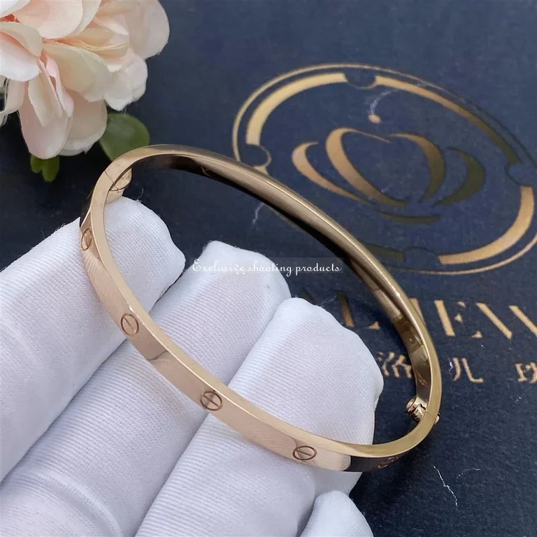 Cartier Love B6047317 Bracelet Small Model Rose Gold 7