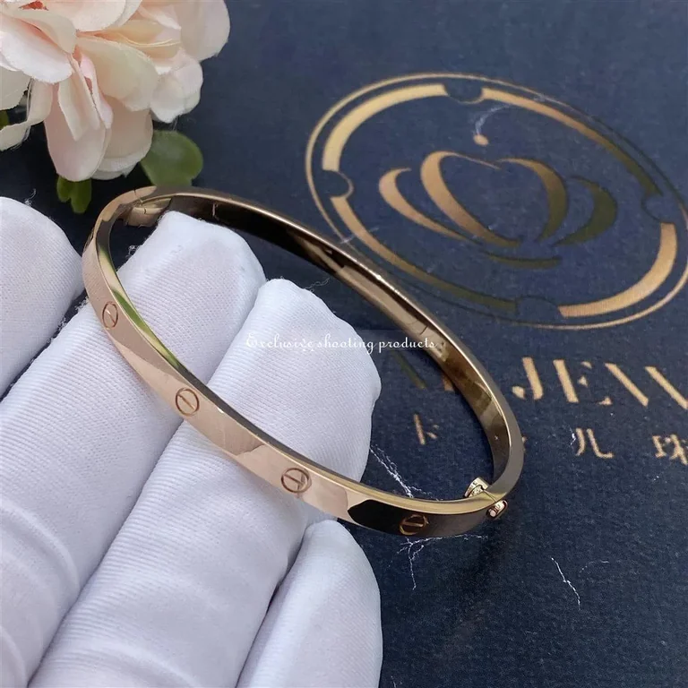 Cartier Love B6047317 Bracelet Small Model Rose Gold 6
