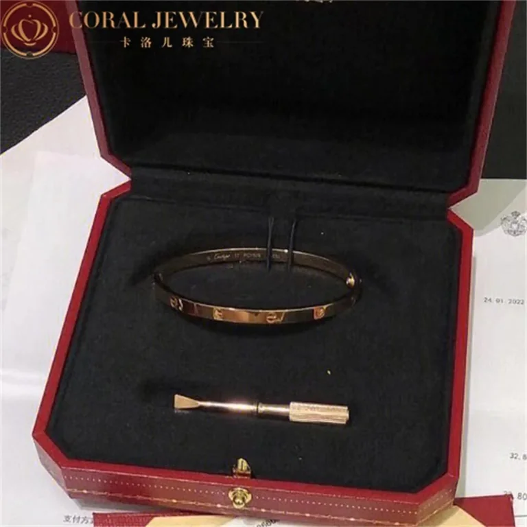 Cartier Love B6047317 Bracelet Small Model Rose Gold 2