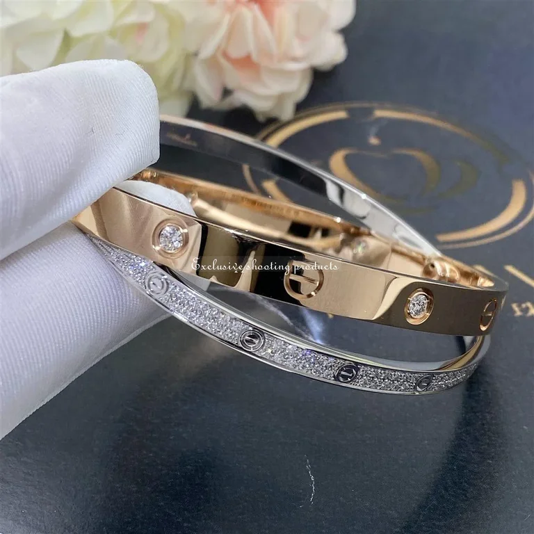 Cartier Love N6039217 Bracelet Diamond-paved 8