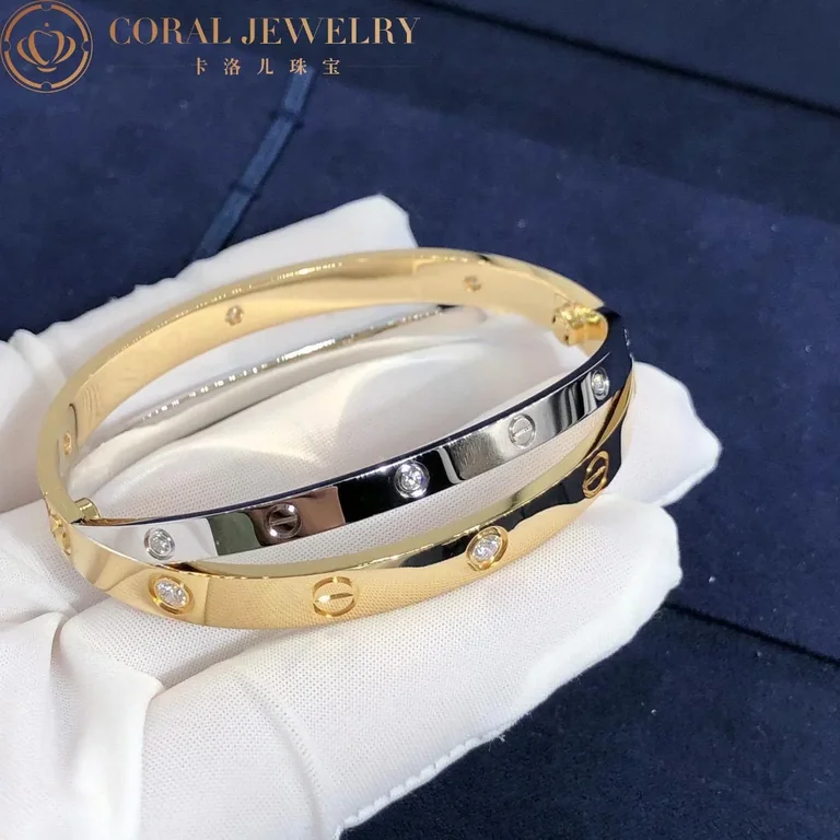 Cartier N6039116 Love Bracelet 12 Diamonds Rose & White Gold 5